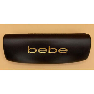 Pre-owned Bebe Black Hard Eyeglass/Sunglasses Case